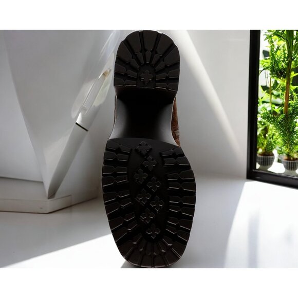 Steve Madden Deegan Women's Suede Tall Knee Square Toe Pull On High Boots NIB - Picture 4 of 5